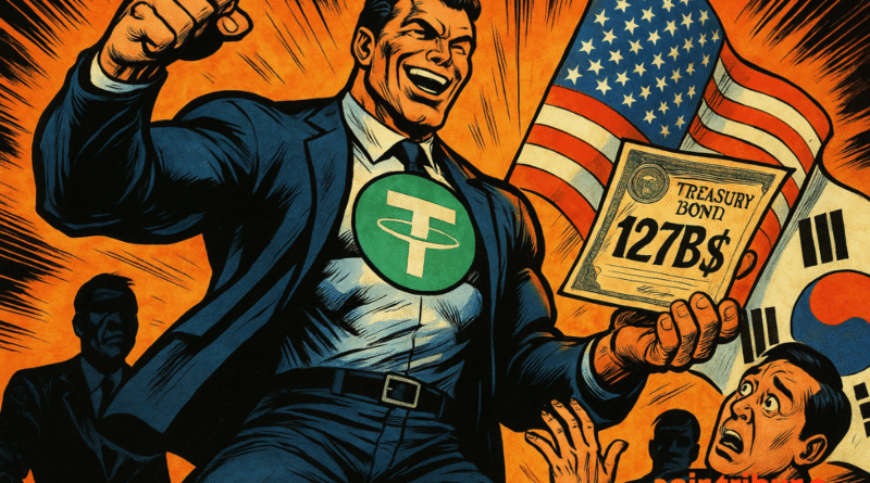 Crypto grows: Tether exceeds the states in the treasures